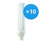 Voordeelpak 10x Philips PL-C 18W 840 2P (MASTER) | Koel Wit - 2-Pin