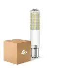 Voordeelpak 4x Ledvance Special T Slim LED B15d Buis one-handed Helder 8W 1055lm - 827 Zeer Warm Wit | Dimbaar - Vervangt 75W